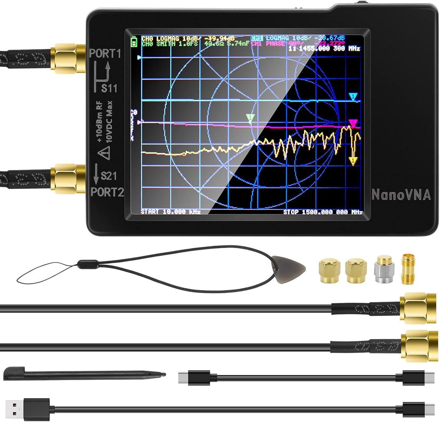 Upgraded AURSINC NanoVNA-H Vector Network Analyzer